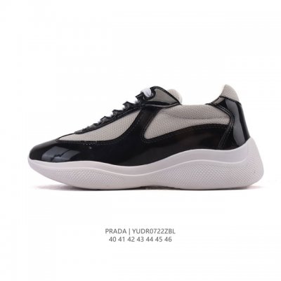 Corporate-Level Prada Series / Prada Men's Thick-Sole Height-Increasing Sports R