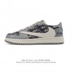 Company-grade Nike Air Jordan 1 Low Og Sp Military Blue AJ1 (Reverse Swoosh) 202