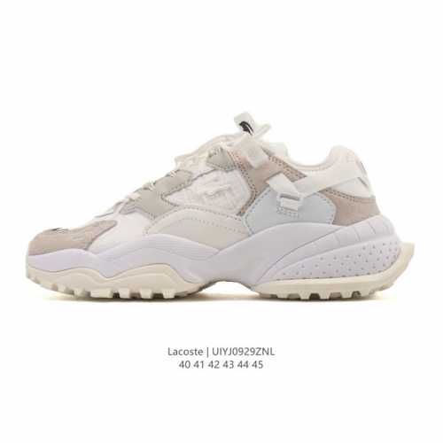 Corporate-grade Lacoste fashionable outdoor casual series sneakers, thick-soled