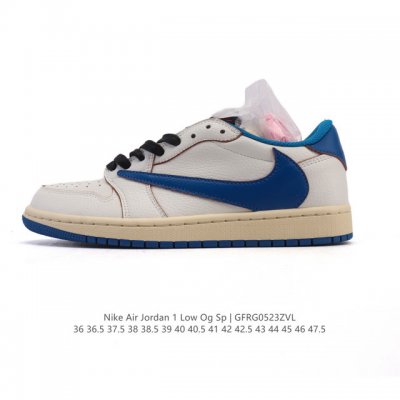 Genuine Nike Air Jordan 1 Low Og Sp Military Blue Aj1 Joe 1 Reverse Hook 2025 Ne