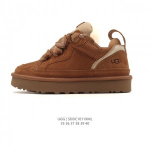 Factory-grade Ugg women's snow boots with laces, made in Guangdong. Features a T