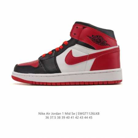 Nike Air Jordan 1 Mid Men's and Women's Basketball Shoes, Stylish and Lightweig - Click Image to Close
