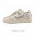 Nike Air Force 1 '07 Low, a versatile, platform, low-top white sneaker with cus