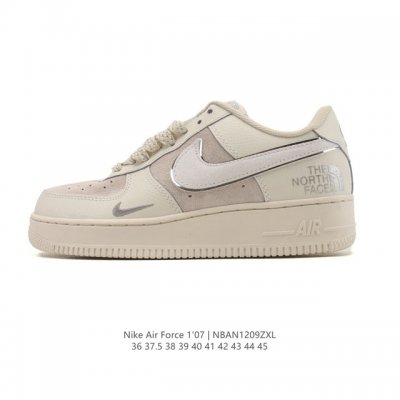 Nike Air Force 1 '07 Low, a versatile, platform, low-top white sneaker with cus