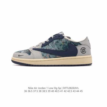 Nike Air Jordan 1 Low Og Sp Military Blue Aj1 1 Aj1 1 Aj1 1 Ts Swoosh Dm7866 36 - Click Image to Close