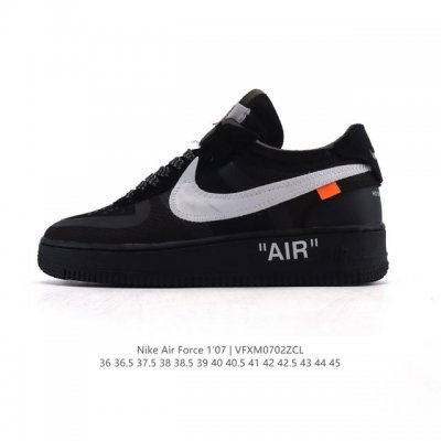 Company-level Off-White X Nk Air Force 1 "Mca" Air Force One low-top thick-sole