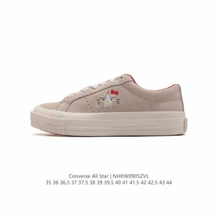Converse One Star X Hello Kitty # 162937C 35 36 39.5 37 37.5 38 39 40 41 41.5 4 - Click Image to Close