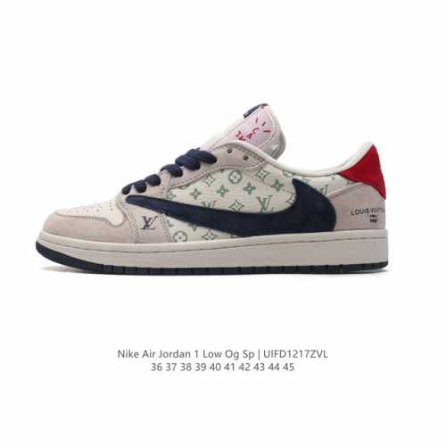 Nike Air Jordan 1 Low Og Sp Military Blue Aj1 1 Aj1 1 Aj1 1 Ts Swoosh Lx1988 36