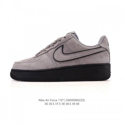 Authentic Nike Air Force 1 '07 Low, a versatile, low-top, thick-soled, height-en