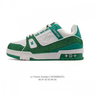 Louis Vuitton LV Louis Vuitton sneakers, fashionable sneakers, trendy thick-sole