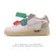 Company-grade Off-White X Nike Air Force 1 "Mca" low-top platform sneakers with