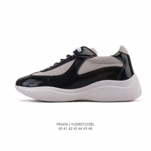Corporate-Level Prada Series / Prada Men's Thick-Sole Height-Increasing Sports R