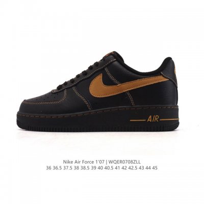 Authentic Nike Air Force 1 '07 Low Air Force One white shoes with air cushion, l