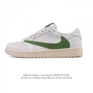 Authentic Nike Air Jordan 1 Low Og Sp Military Blue AJ1 Jordan 1 Reverse Swoosh