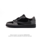 Travis Scott x Air Jordan AJ1 Low QX TS Swoosh Swoosh Logo Air Jordan 1 Gold To