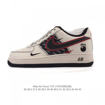 Nike Air Force 1 '07 Low, a cushioned white sneaker. This versatile, low-top, t