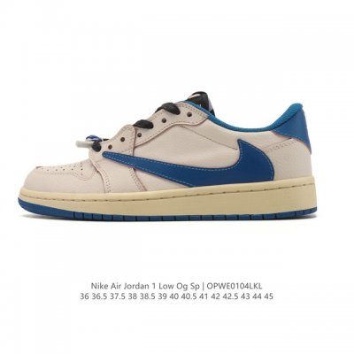 Nike Air Jordan 1 Low Og Sp Military Blue AJ1 Jordan 1 Reverse Swoosh Low-top B