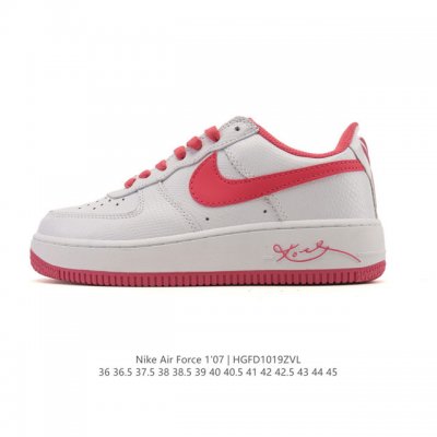 Nike Air Force 1 '07 Low, a versatile, platform, low-top white sneaker with cush