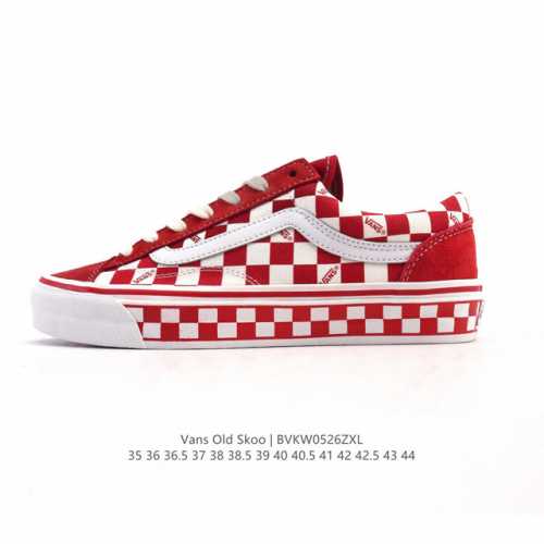 Vans Sports Shoes Vans Official Old Skool Low-Top Shoes Fashion Retro Checkerboa