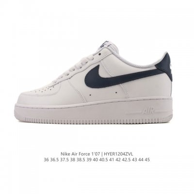 Nike Air Force 1 '07 Low, a versatile, platform, low-top white sneaker with cus