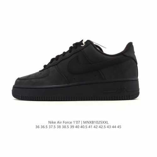 Company-grade Nike Air Force 1 '07 Low platform sneakers, featuring a thick sole