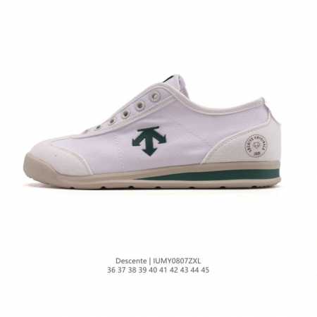 Descente's unisex canvas shoes, low-top sports sneakers, are a summer hit that c - Click Image to Close