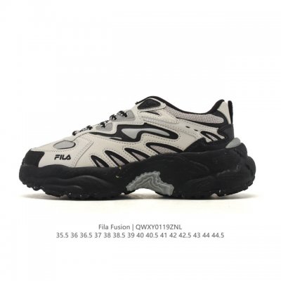 Company-grade Fila Fusion men's and women's shoes, platform platform, versatile