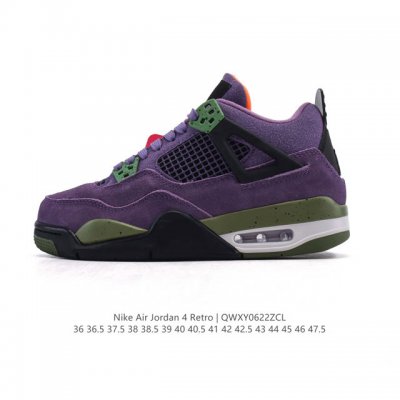 Second-layer leather genuine Nike Air Jordan 4 Retro Og Michael Jordan Aj4 gener