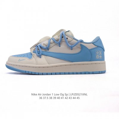 Company-Level Genuine Nike Air Jordan 1 Low Og Sp Military Blue Aj1 Joe 1 Invert