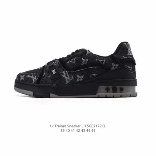 Louis Vuitton LV Louis Vuitton sneakers, fashionable sneakers, trendy thick-sole