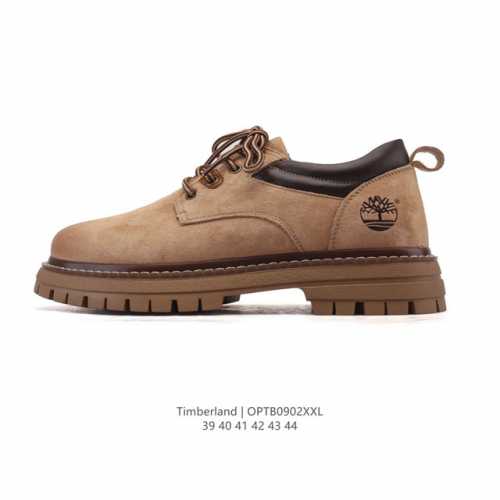 Corporate-grade Timberland low-top Martin boots, a classic, durable boot in yel