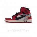 OFF-WHITE x Nike Air Jordan 1 Retro High OG UNC AJ1 1 aj1 1 Air Jordan 1 UNC Zi