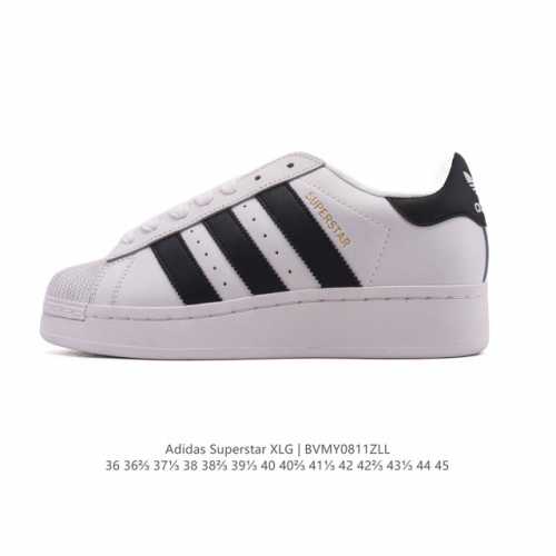 Adidas Originals Superstar Xlg Shell Toe Series Low-top Thick-soled Platform Cla