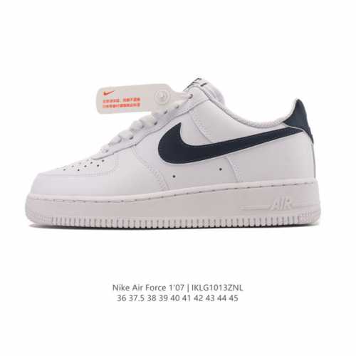 Company-grade Nike Air Force 1 '07 Low platform sneakers, featuring a thick sole