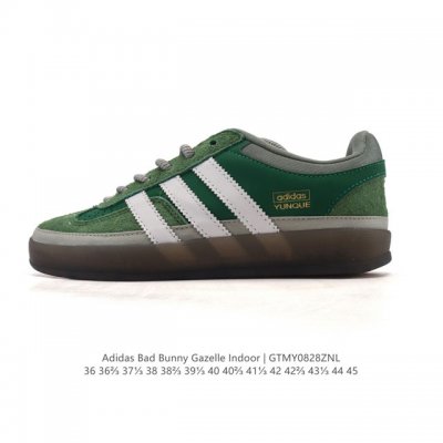 Corporate-grade adidas T-toe shoe collection, Bad Bunny x Adidas Gazelle Indoor