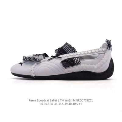 Puma Speedcat Ballet Ballet Shoes Mary Jane Shoes Women's Sports Casual Shoes Pu