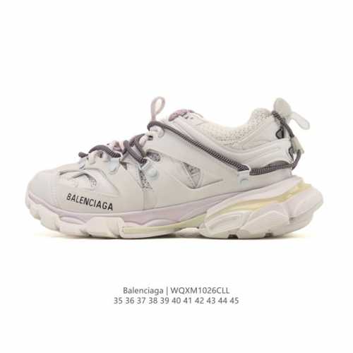 Factory-grade Balenciaga Track Trail round-toe lace-up low-top retro athletic ru