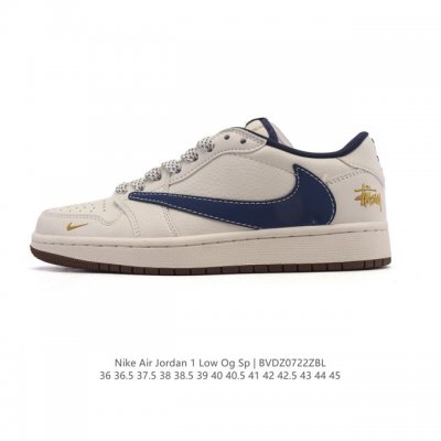 Company-grade authentic Nike Air Jordan 1 Low Og Sp Military Blue Aj1 Air Jordan