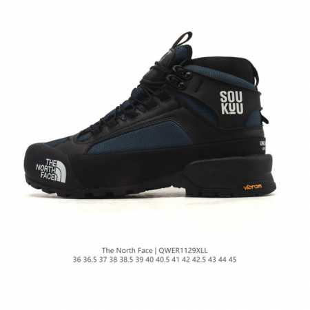 Company-grade outdoor dad sneakers, high-top combat boots, The North Face platf - Click Image to Close