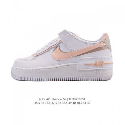Nike Nike low-top sneakers Air Force One Af1 macaron Af1 thick-soled height-enha