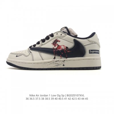 Company-grade Nike Air Jordan 1 Low Og Sp Military Blue AJ1 (Reverse Swoosh) 20