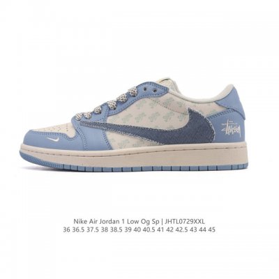 Company-grade authentic Nike Air Jordan 1 Low Og Sp Military Blue Aj1 Air Jordan