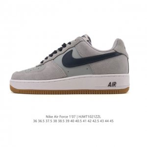 Nike Air Force 1 '07 Low, a versatile, platform, low-top white sneaker with cush
