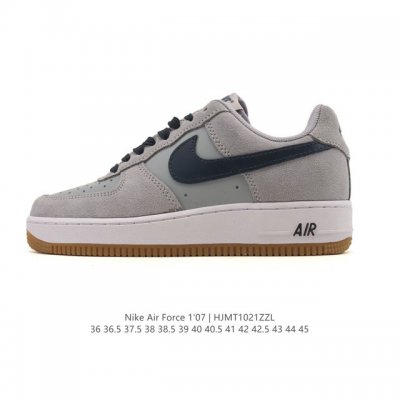 Nike Air Force 1 '07 Low, a versatile, platform, low-top white sneaker with cush