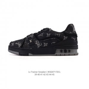 Louis Vuitton LV Louis Vuitton sneakers, fashionable sneakers, trendy thick-sole