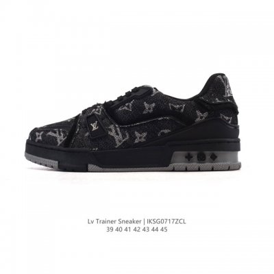 Louis Vuitton LV Louis Vuitton sneakers, fashionable sneakers, trendy thick-sole
