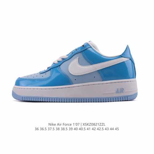 Nike Air Force 1 '07 Low Air Force One white cushioned sneakers, a versatile, l