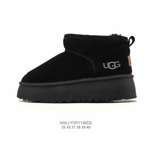 Company-grade Ugg women's snow boots, made in Guangdong. Features a TPU molded