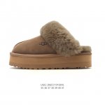 Company-grade Ugg thick-soled height-increasing cotton slippers, snow boots with