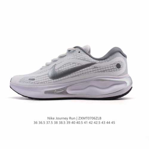 Nike Journey Run breathable road sports running shoes for men and women. Thick-